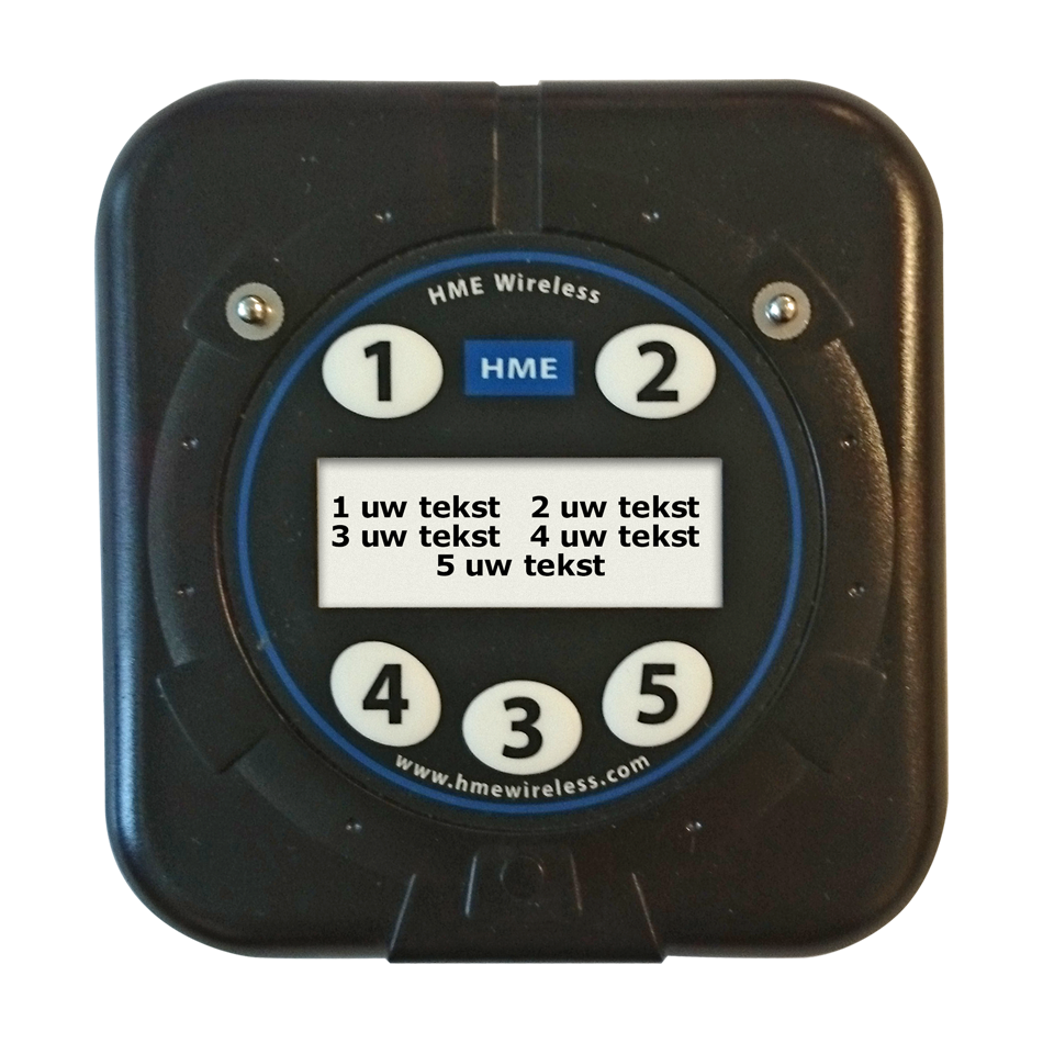 5 Knops Oproepcoaster Transmitter 5 Knops Oproepcoaster Transmitter