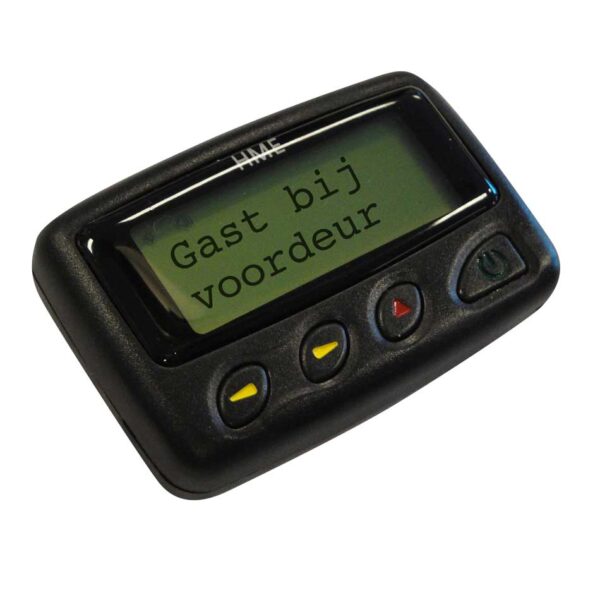 Alpha Pager Belt Clip Batterij Geladen Gast Bij Voordeur