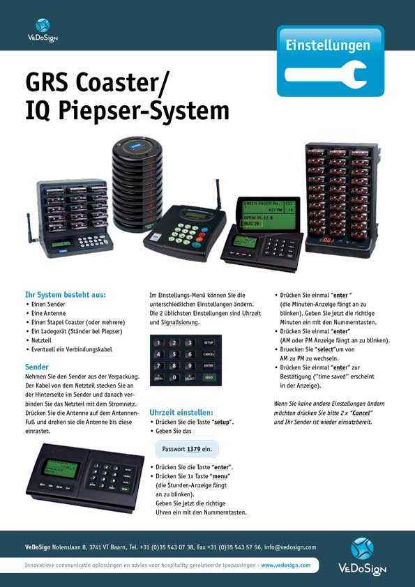 Anleitung GRS Coaster IQ Piepser System