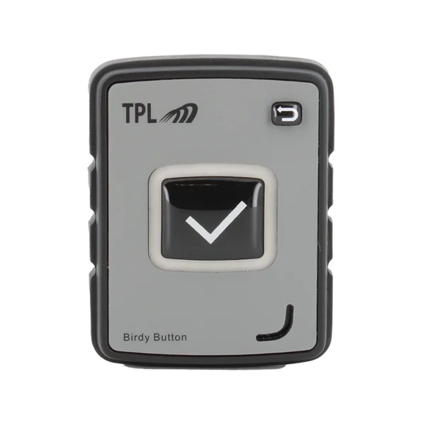 Birdy Button Slimme Noodknop Én Tracker Compact Voorzijde