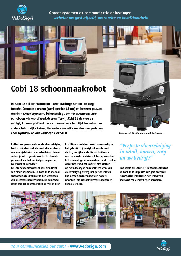 Brochure Cobi 18 Schoonmaamrobot Pdf