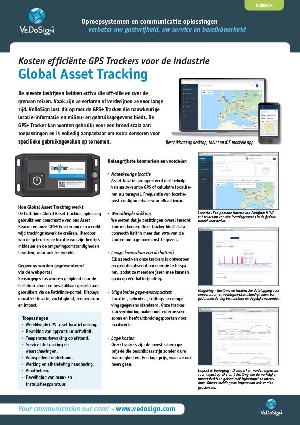 Brochure Global Asset Tracking VeDoSign
