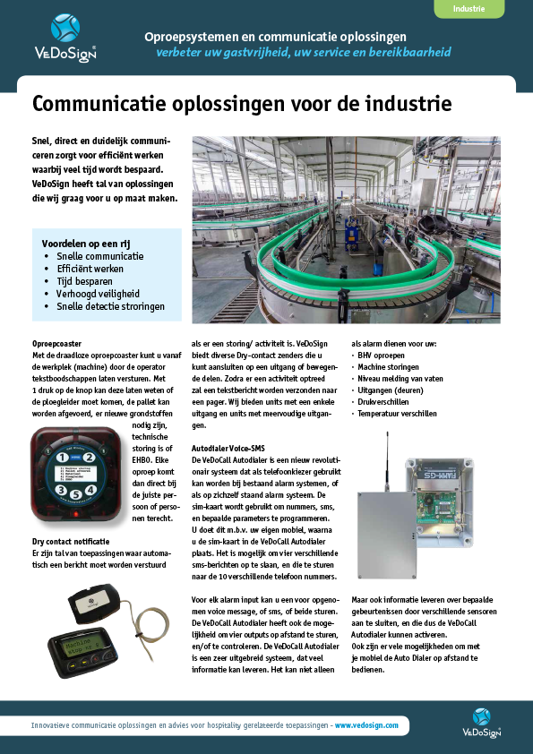 Brochure Industrie Oplossingen