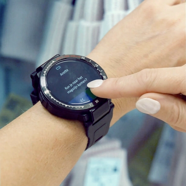 Cwatch Teamcommunicatie Horloge Medewerkers Tekstboodschap Logistiek