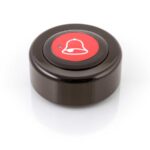 EasyCall Oproepknop Brons Met Rode Knop En Ober