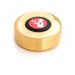 EasyCall Oproepknop Goud Met Rode Knop En Ober