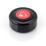 EasyCall Oproepknop Zwart Met Rode Knopen Belletje