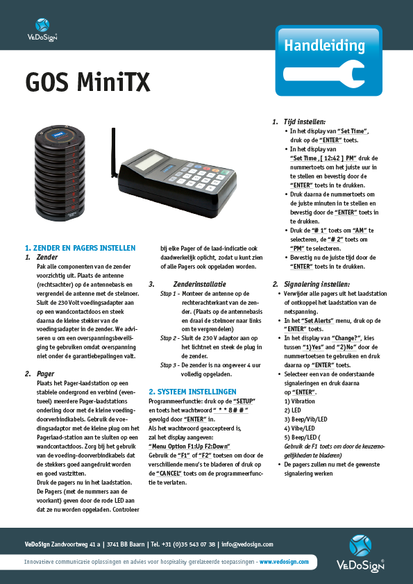 Handleiding GOS MiniTX NL