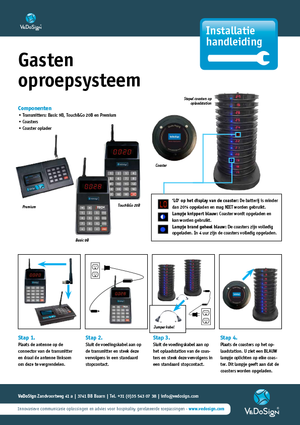 Handleiding Installatie Gasten Oproepsysteem NL