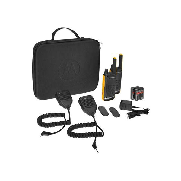 Motorola T82 Extreme RSM Twin Set Van 2 Portofoons Complete Set