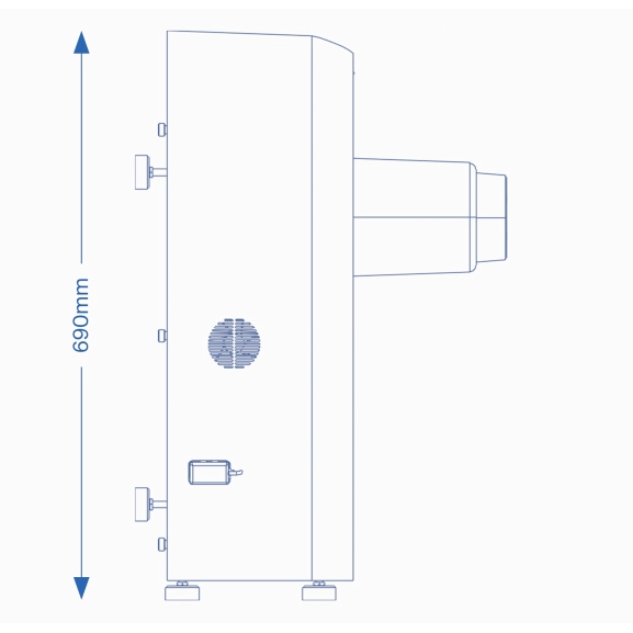 Oplaadstation Ecobot 40 Afmetingen