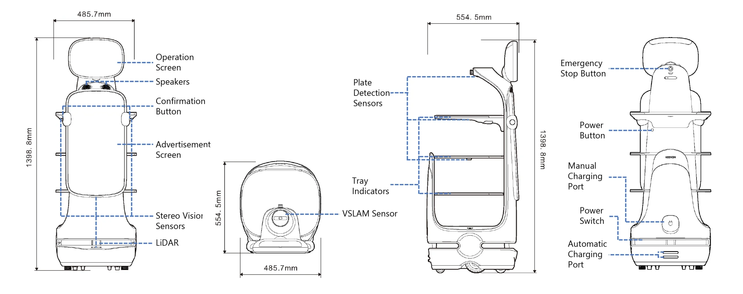 T10 Delivery Promo Robot Specificaties