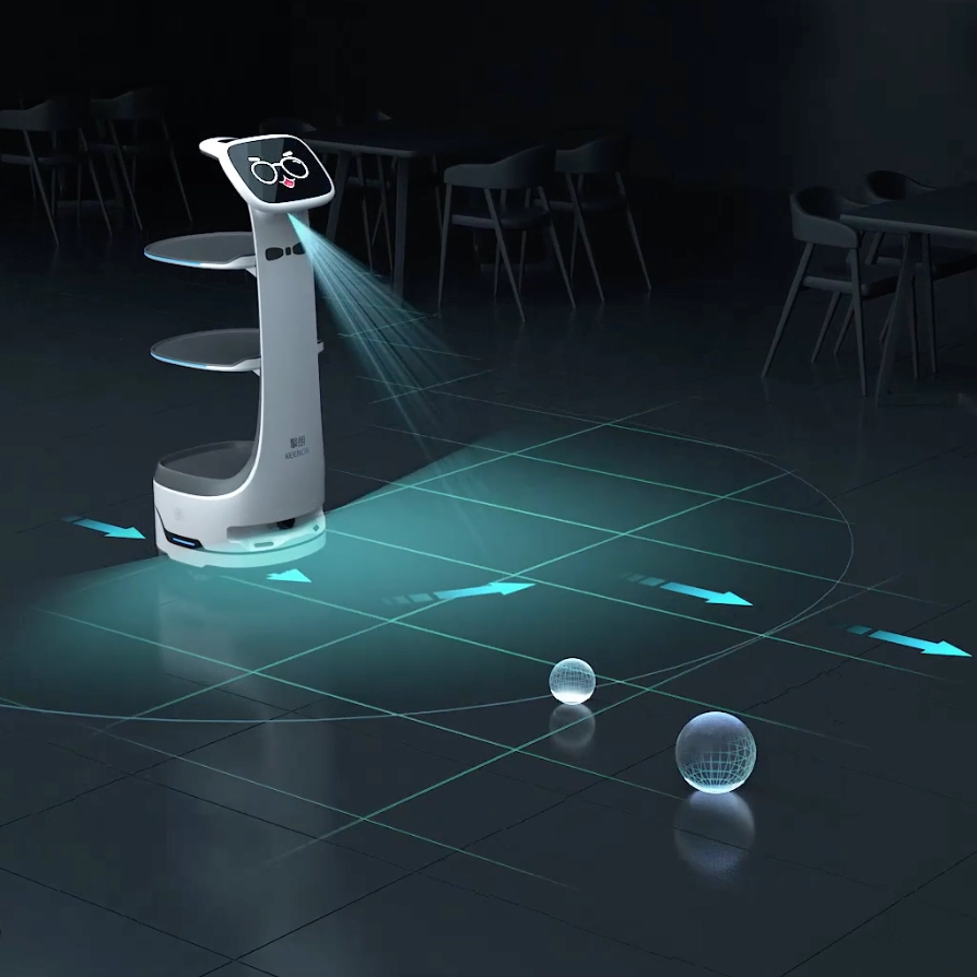 T8 Delivery Robot Small Positiebepaling & Obstakelvermijding