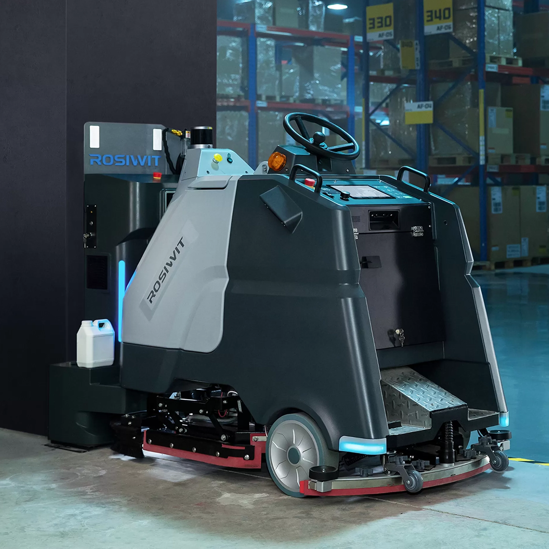 Titan T810 Krachtige Industriële Schoonmaakrobot Zelfstandig Laden Reinigen