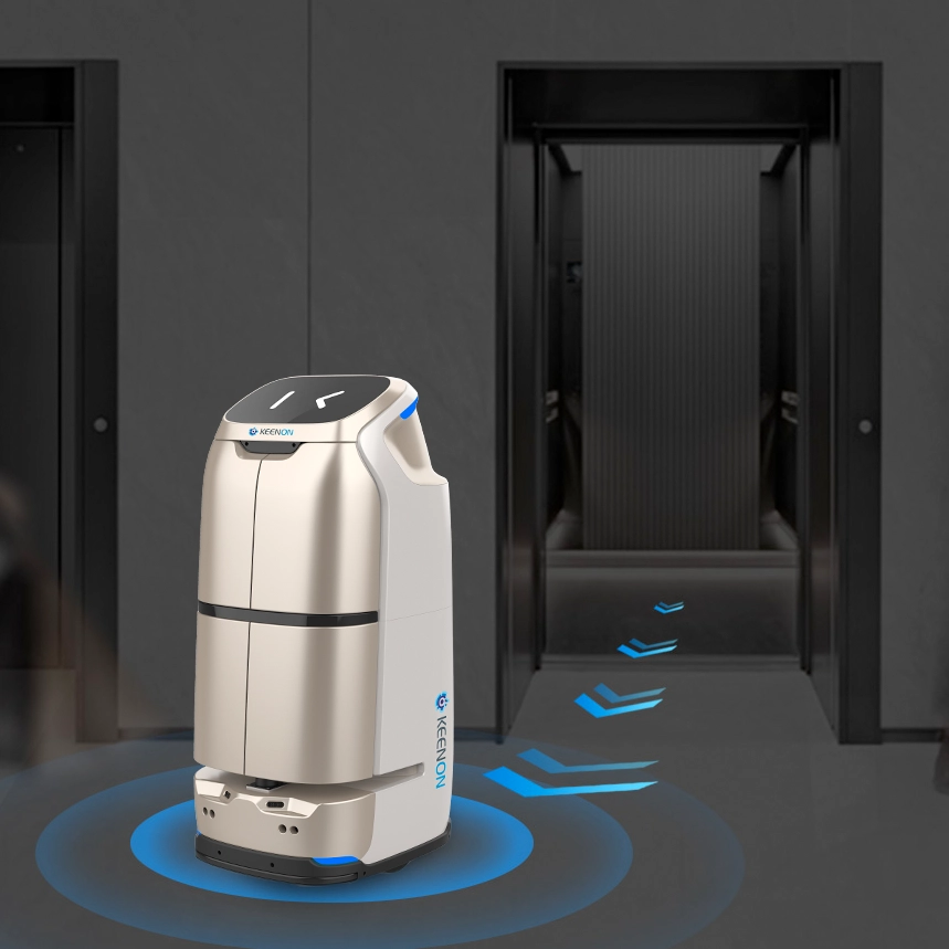 W3 Hotel Room Service Robot Zelfstandig Met De Lift VeDoSign