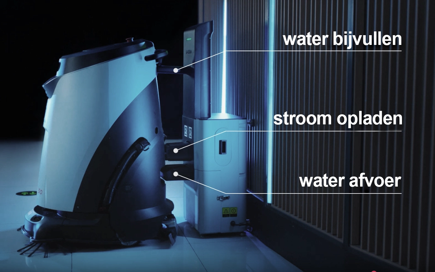 Werkstation Ecobot 50 Scrubber Tekst