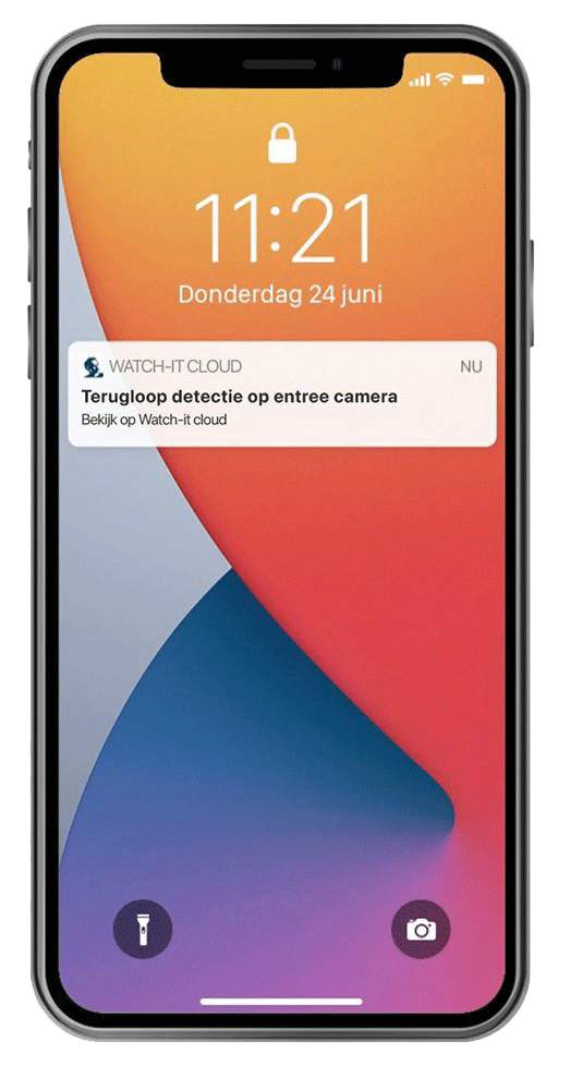 Terugloop Detectie Op Entree Camera